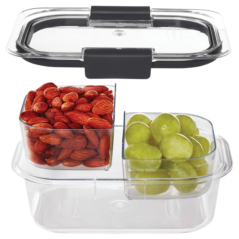 slide 4 of 6, Rubbermaid 3.2 Cup Brilliance Snack Food Storage Container Clear, 3.2 cup