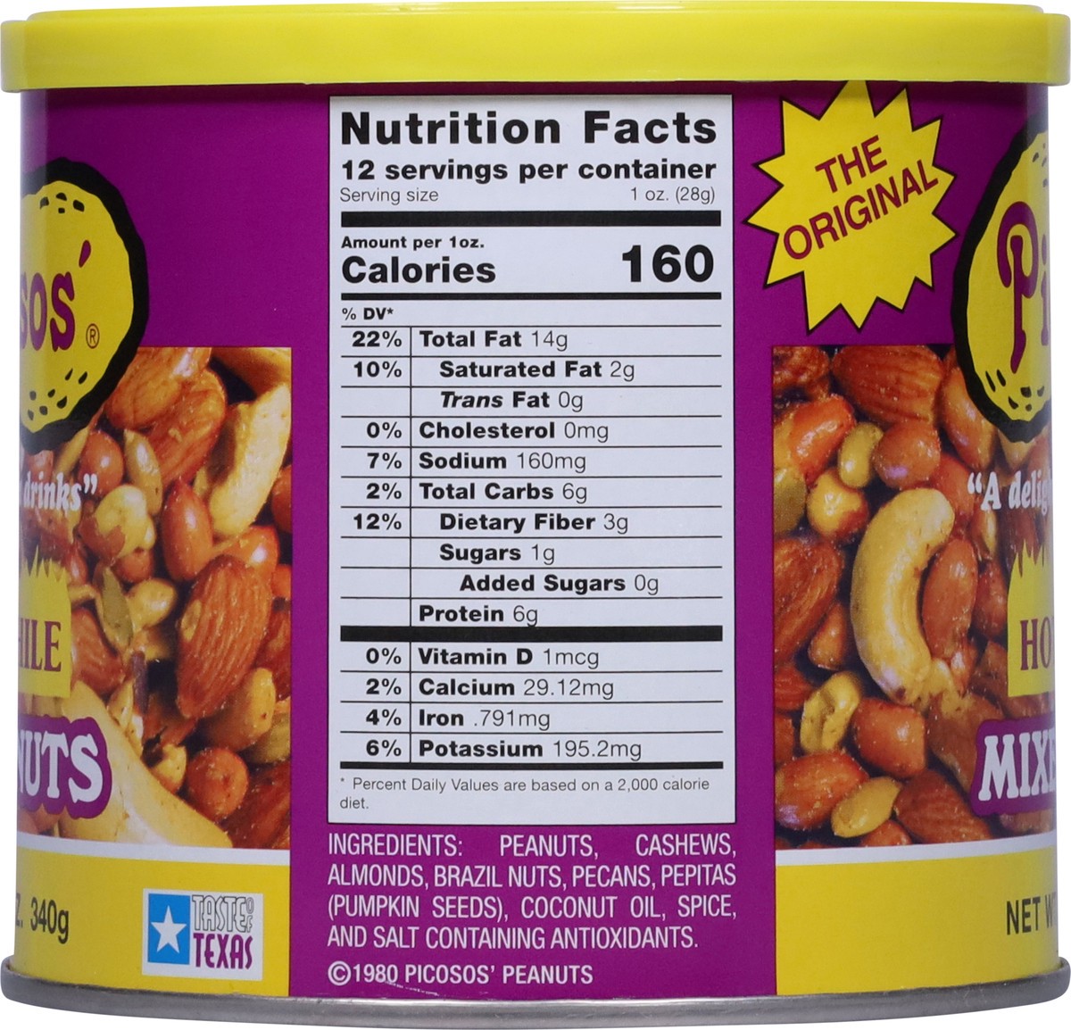 slide 10 of 13, Picosos' Hot Chile Mixed Nuts 12 oz, 12 oz