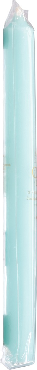 slide 6 of 12, Caspari 10 Inch Aqua Duet Crown Candles 2 ea, 2 ct