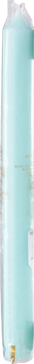 slide 2 of 12, Caspari 10 Inch Aqua Duet Crown Candles 2 ea, 2 ct