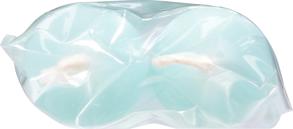 slide 11 of 12, Caspari 10 Inch Aqua Duet Crown Candles 2 ea, 2 ct