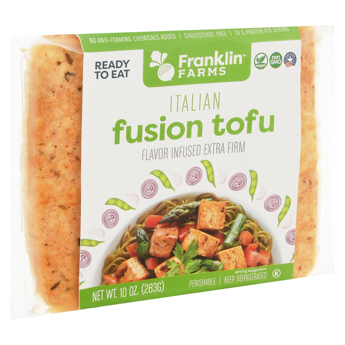 slide 2 of 9, Franklin Farms Italian Fusion Tofu 10 oz, 10 oz