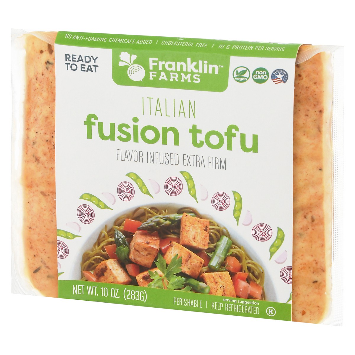 slide 3 of 9, Franklin Farms Italian Fusion Tofu 10 oz, 10 oz