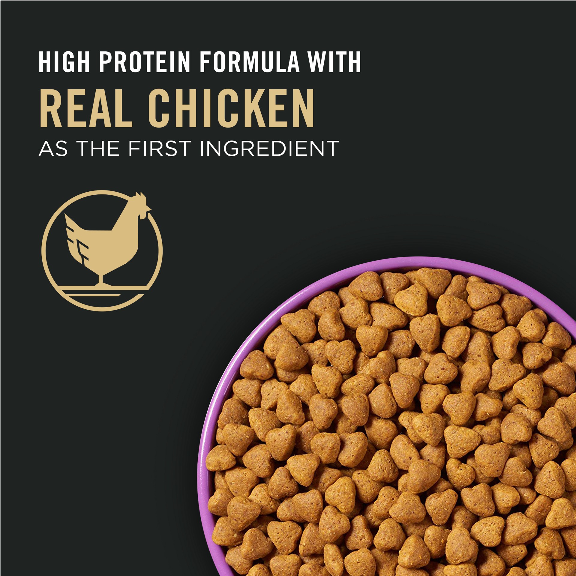 slide 5 of 9, Pro Plan Purina Pro Plan Sport Performance 30/20 Chicken and Rice Formula High Protein Dog Food, 37.50 lb