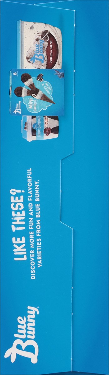 slide 12 of 12, Blue Bunny Mini Bars Cookies and Cream Crunch Frozen Dessert, 6 Pack, 11 fl oz