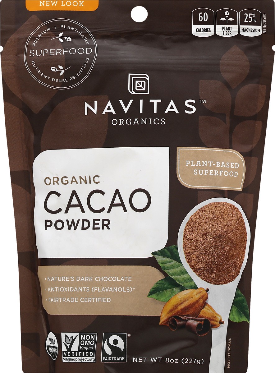 slide 1 of 13, Navitas Organic Cacao Powder 8 oz, 8 oz