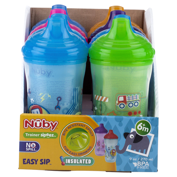slide 1 of 1, Nuby Insulated No Spill Hard Spout Cup, 9 oz