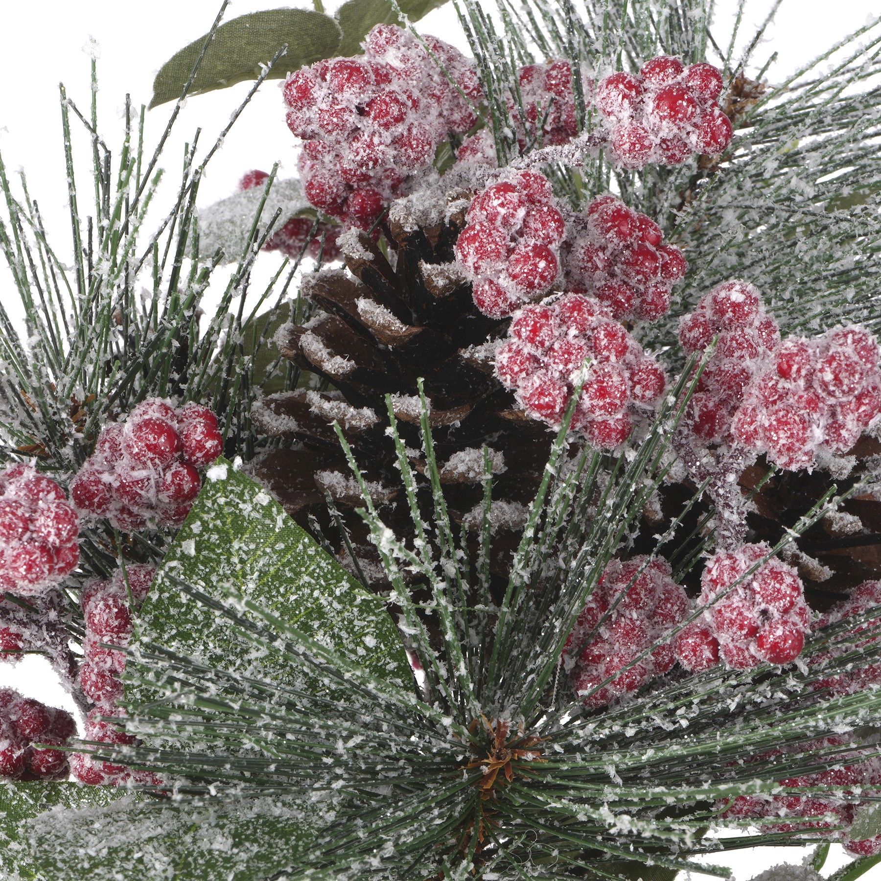 slide 2 of 2, 14" Icy Red Berry, Eucalyptus & Pinecone Bouquet By Ashland, 9 in x 9 in x 14 in
