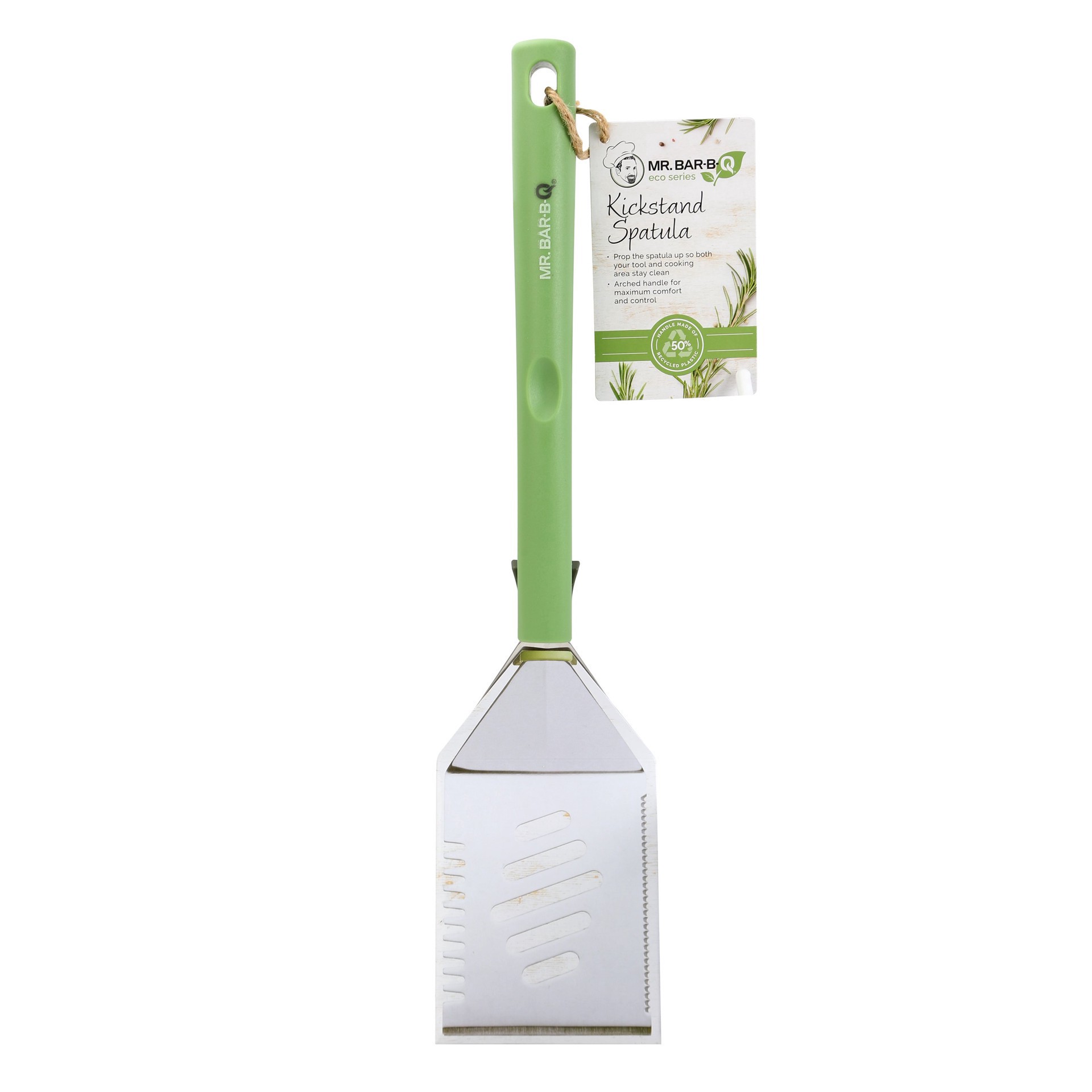 slide 1 of 1, Mr. Bar-B-Q Eco Series Kickstand Spatula, 16.14 in