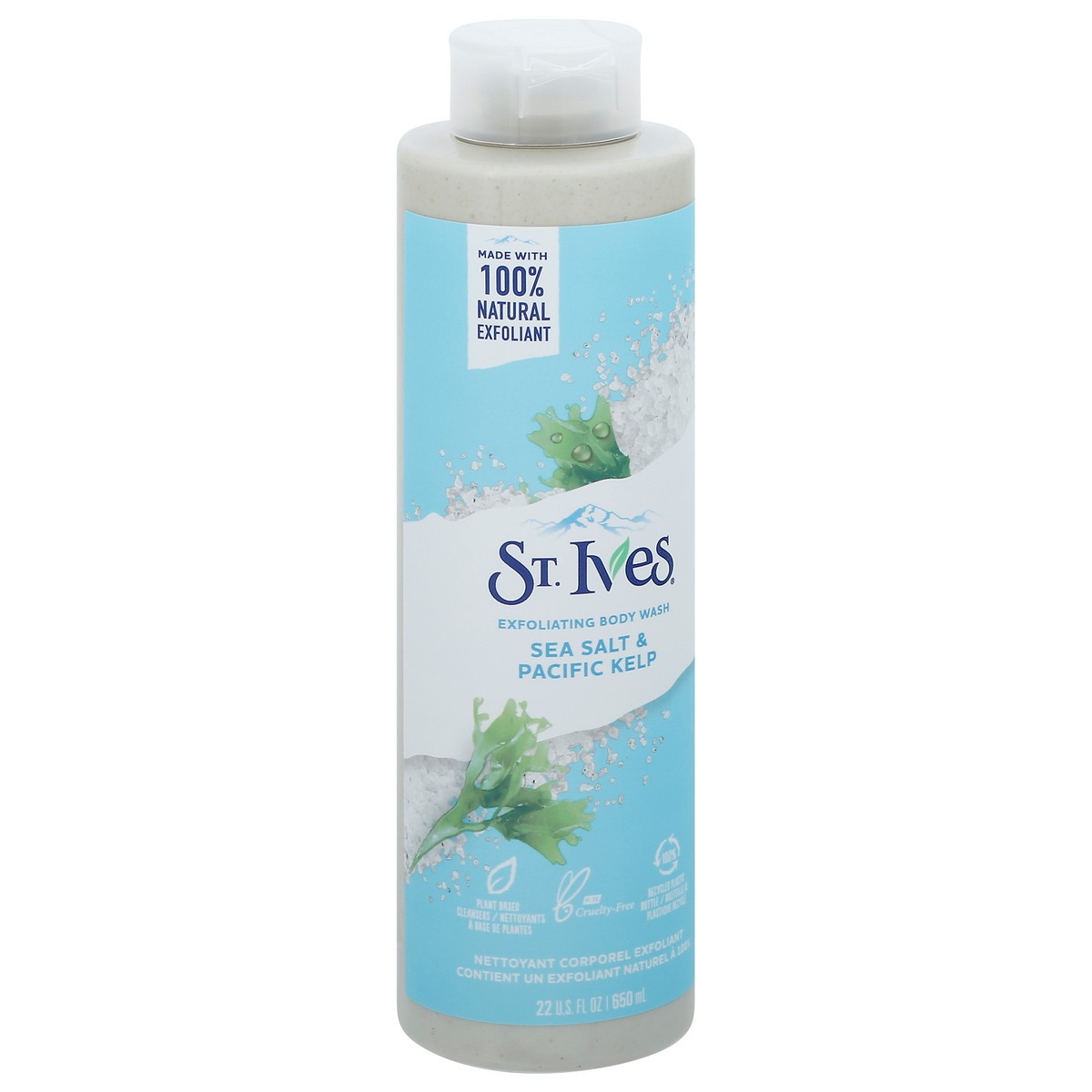 slide 9 of 12, St. Ives Sea Salt & Pacific Kelp Exfoliating Body Wash 22 fl oz, 22 fl oz