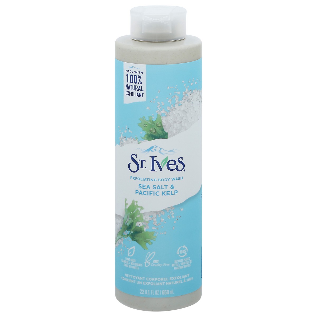 slide 5 of 12, St. Ives Sea Salt & Pacific Kelp Exfoliating Body Wash 22 fl oz, 22 fl oz