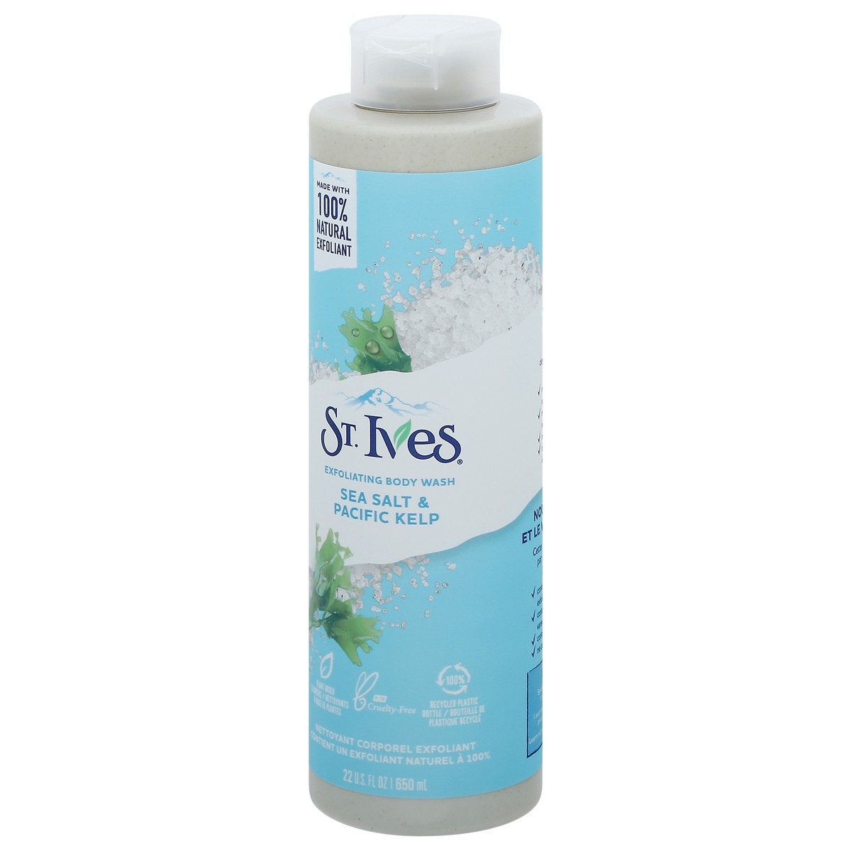 slide 4 of 12, St. Ives Sea Salt & Pacific Kelp Exfoliating Body Wash 22 fl oz, 22 fl oz