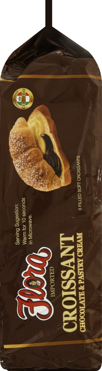 slide 6 of 13, Flora Croissant, Chocolate & Pastry Cream, 6 ct