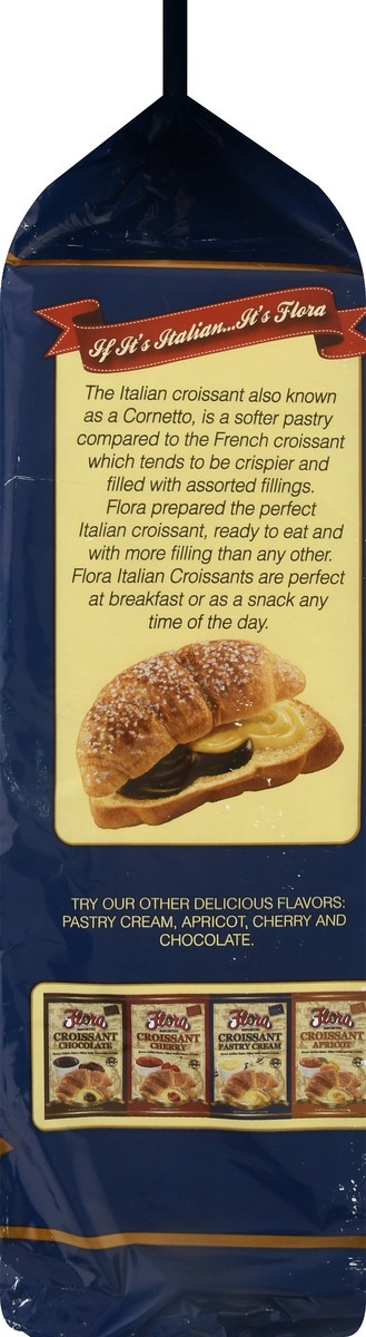 slide 5 of 13, Flora Croissant, Chocolate & Pastry Cream, 6 ct