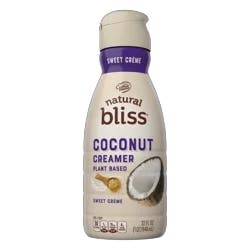 Natural Bliss Coffee mate Natural Bliss Plant Based Sweet Cream Flavored Coconut Creamer Liquid 