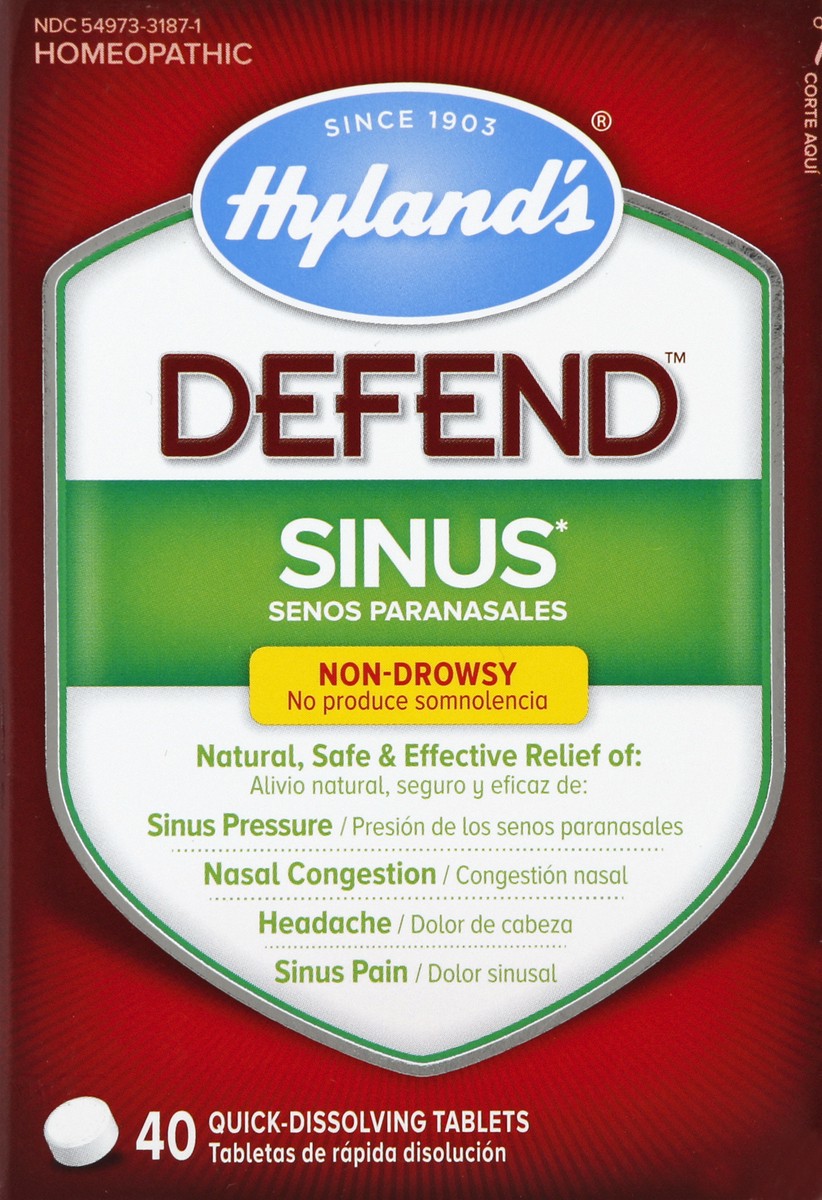 slide 5 of 6, Hyland's Sinus 40 ea, 40 ct