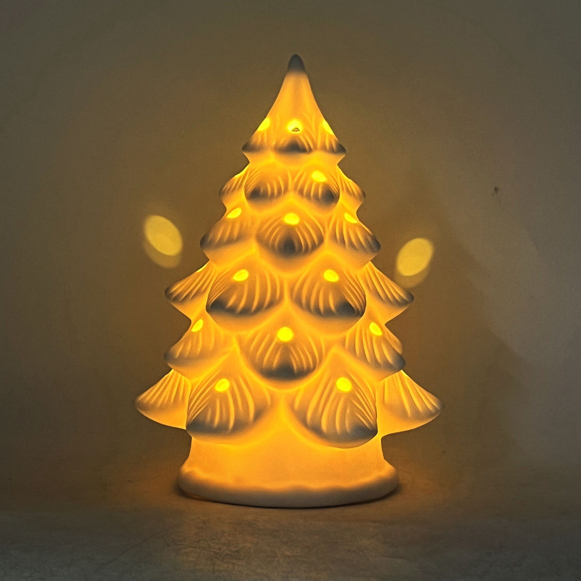 slide 3 of 5, 8" Led Diy Ceramic Christmas Tree Decor By Make Market, 5.8 in x 5.8 in x 8.1 in