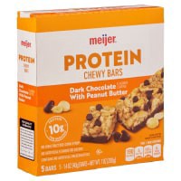 slide 12 of 13, Meijer Chewy Dark Chocolate & Peanut Butter Protein Bars, 5 ct; 7 oz