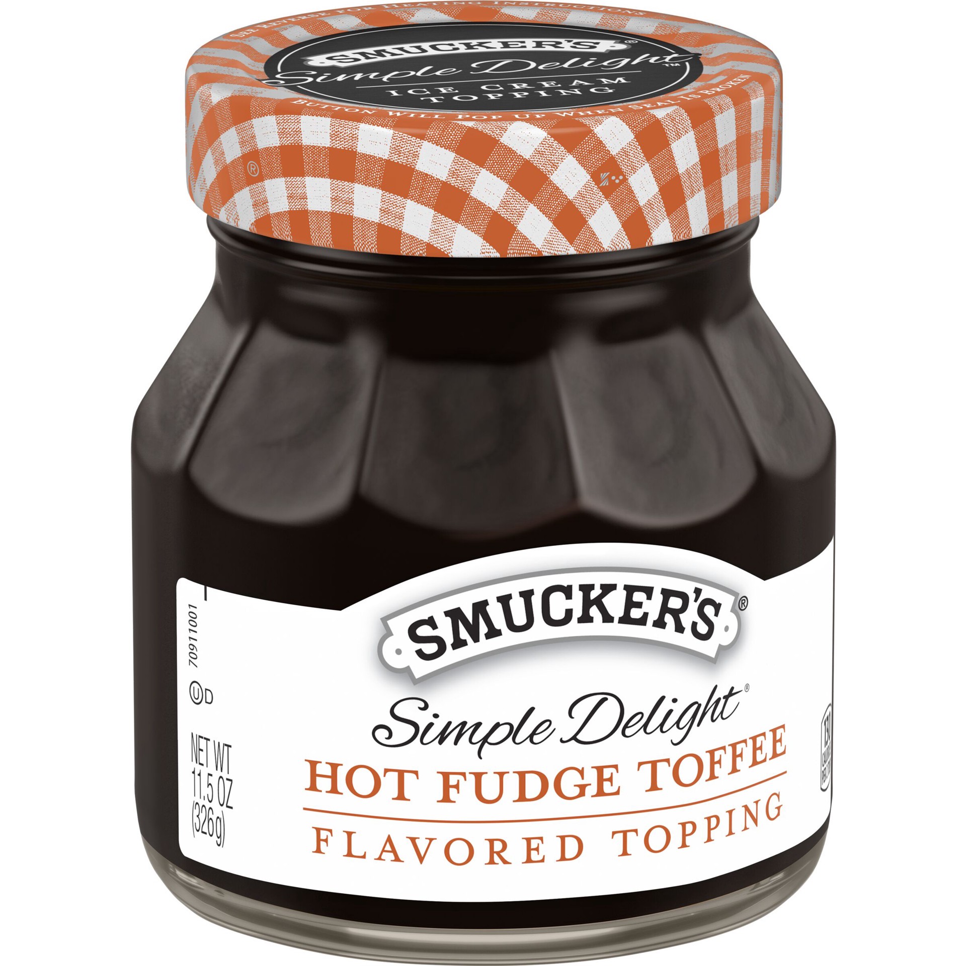 slide 3 of 3, Smucker's Simple Delight Hot Fudge Toffee Flavored Topping, 11.5 Ounces, 11.5 oz