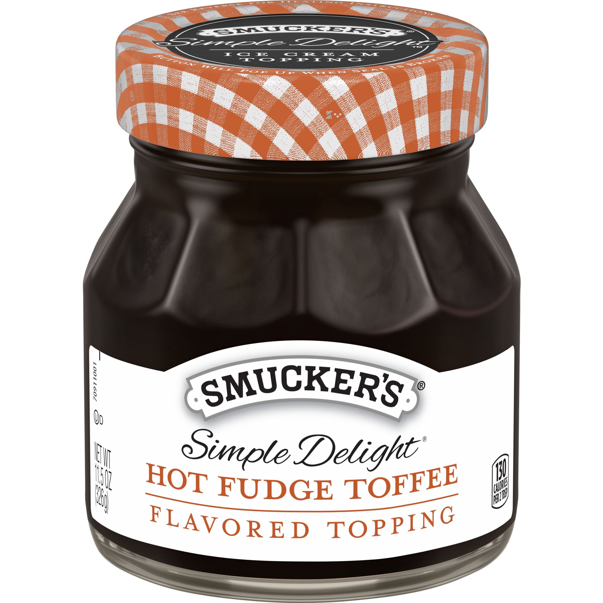 slide 1 of 3, Smucker's Simple Delight Hot Fudge Toffee Flavored Topping, 11.5 Ounces, 11.5 oz