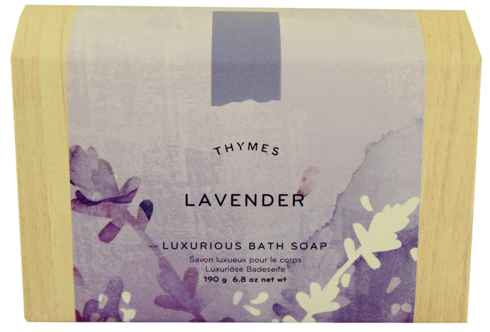 slide 1 of 1, Thymes Lavender Bar Soap, 6.8 oz