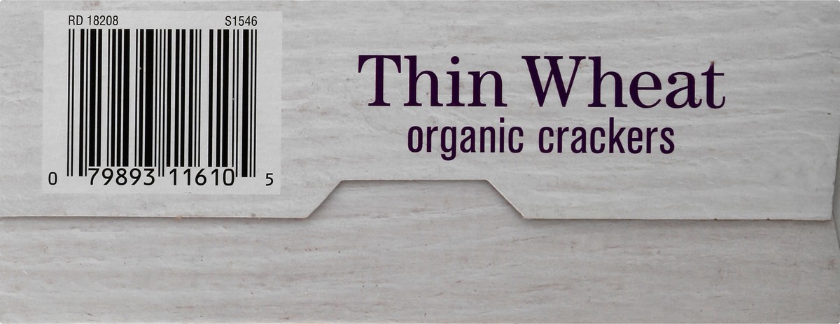 slide 4 of 9, O Organics Crackers, Organic, Thin Wheat, 8 oz