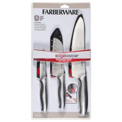 Farberware Edgekeeper Chef Knife Set, 6 Piece