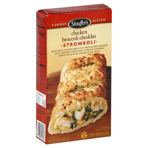 slide 1 of 1, Stouffer's Chicken Broccoli Cheddar Stromboli, 6 oz