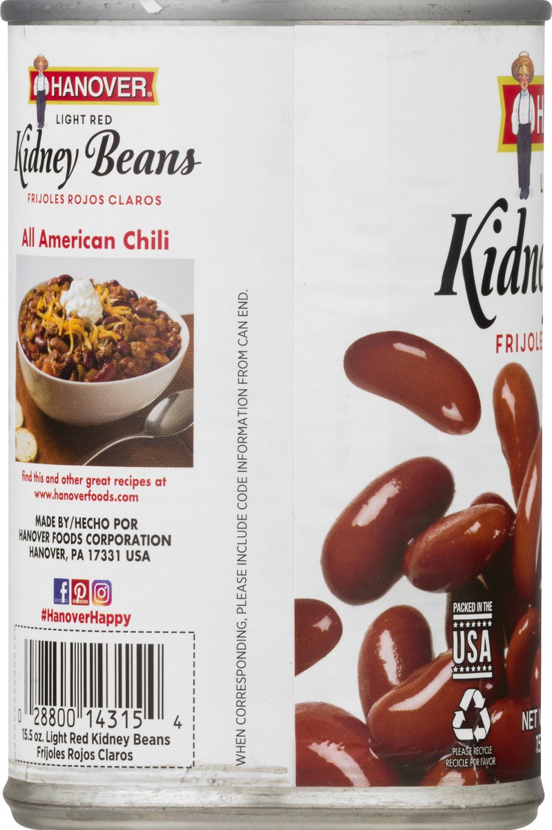 slide 7 of 9, Hanover Light Red Kidney Beans 15.5 oz, 15.5 oz