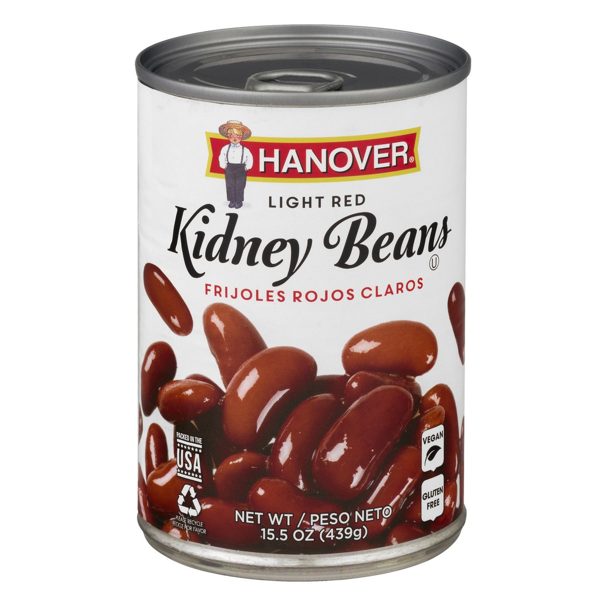 slide 1 of 9, Hanover Light Red Kidney Beans 15.5 oz, 15.5 oz