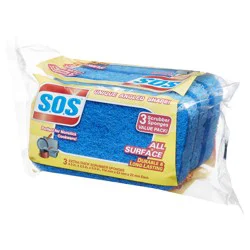 S.O.S. Scrubber Sponge 3 ea