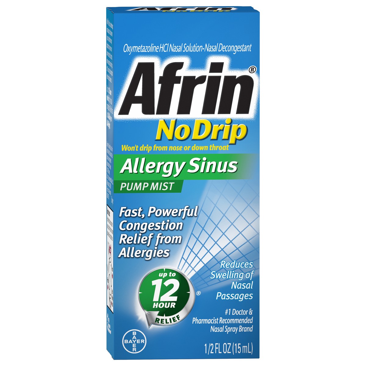 slide 2 of 11, Afrin No Drip Allergy Sinus Mist Pump, 0.5 fl oz