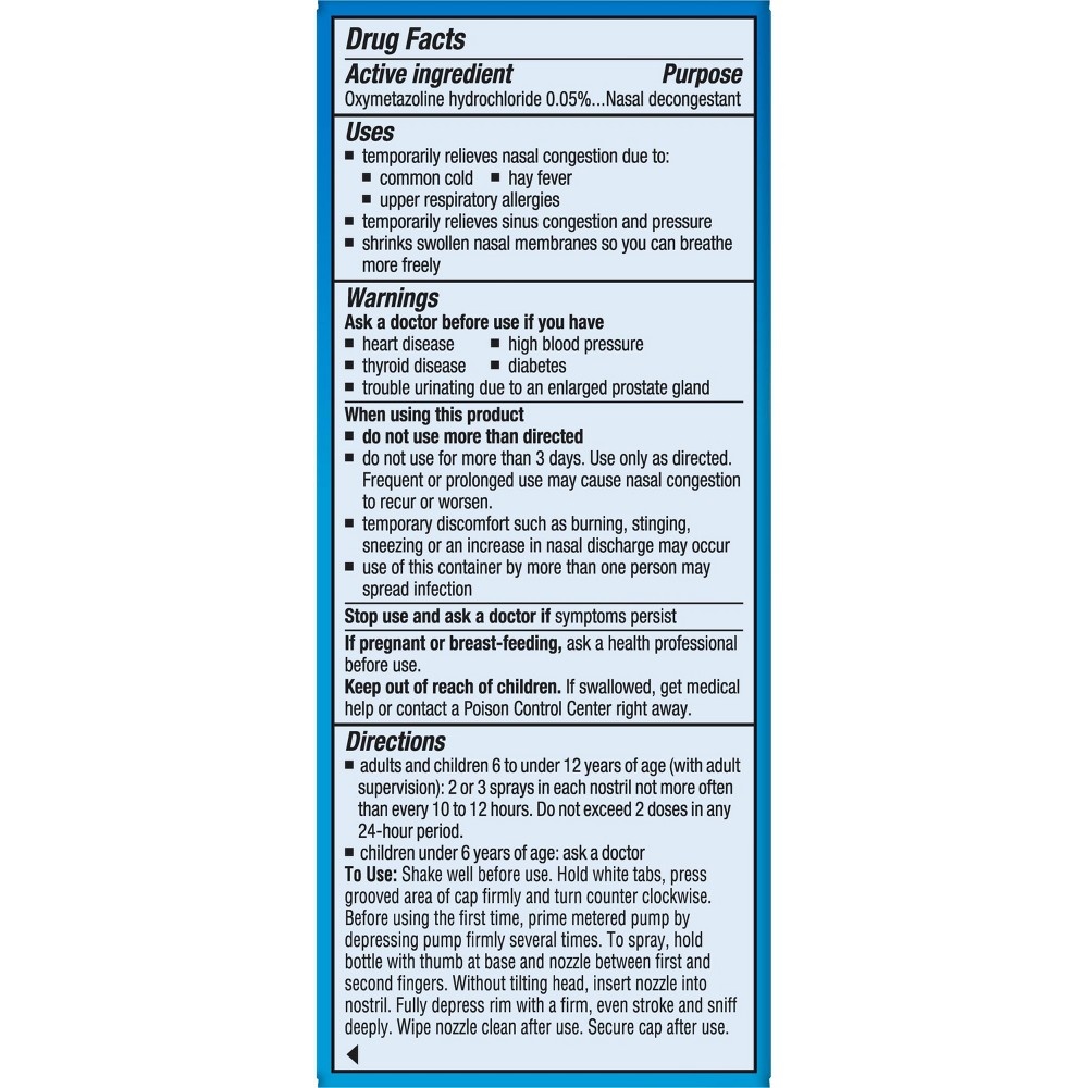 slide 2 of 4, Afrin No Drip Allergy Sinus Mist Pump, 0.5 fl oz
