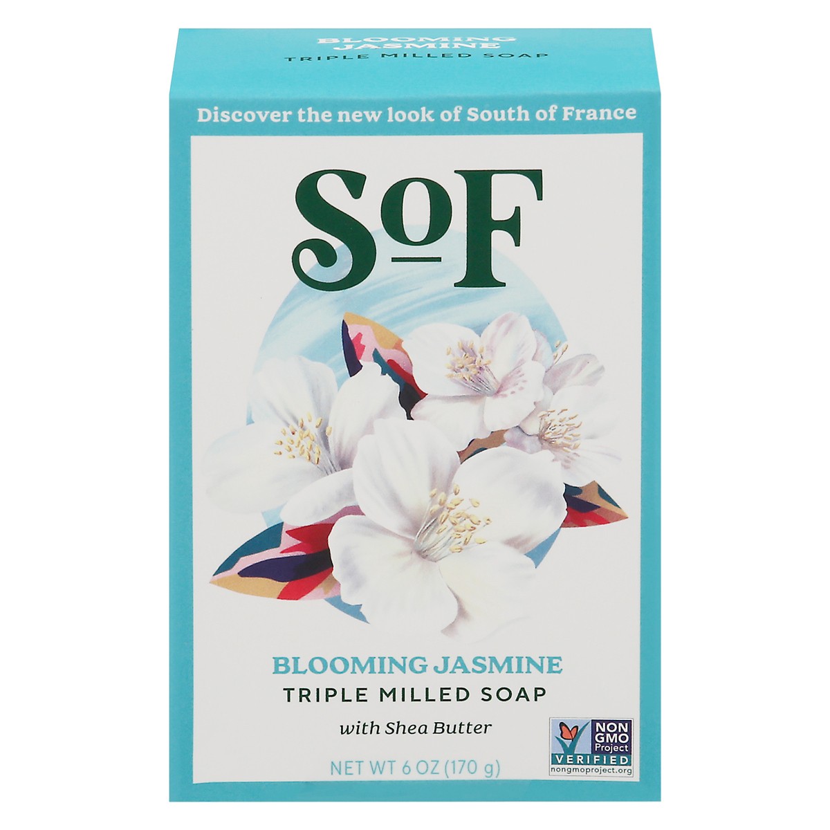 slide 1 of 14, SOF Triple Milled Blooming Jasmine Soap 6 oz, 6 oz