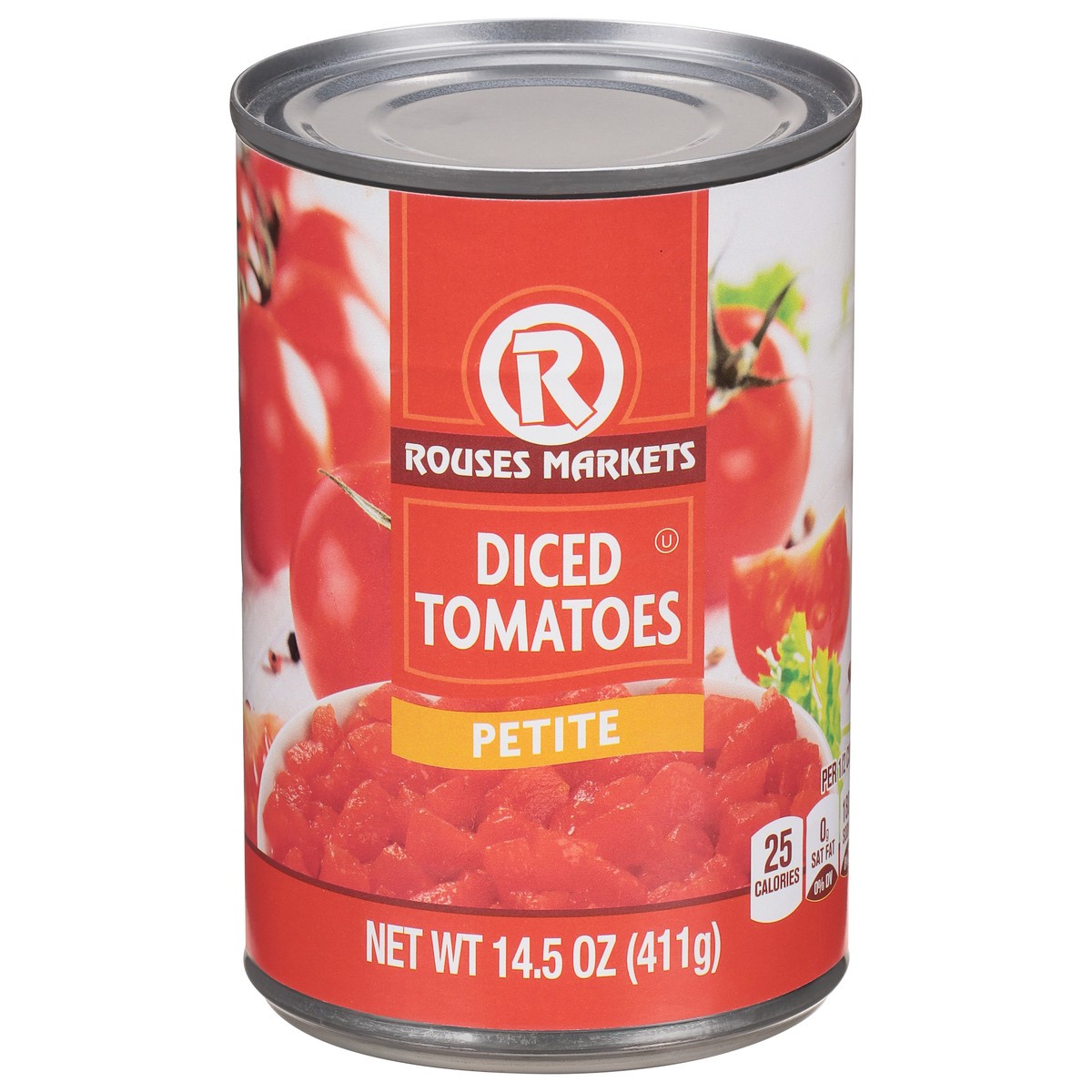 slide 1 of 9, Rouses Markets Petite Diced Tomatoes 14.5 oz, 14.5 oz