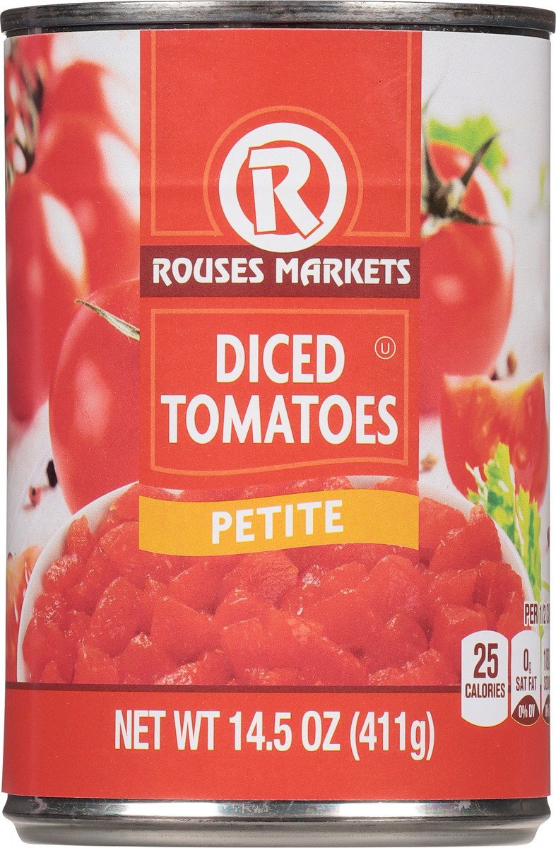 slide 9 of 9, Rouses Markets Petite Diced Tomatoes 14.5 oz, 14.5 oz