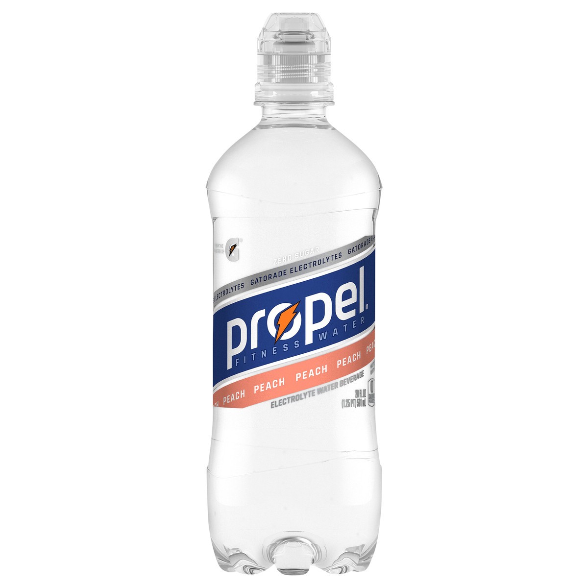 slide 3 of 6, Propel Electrolyte Water Beverage Peach - 20 fl oz, 20 fl oz