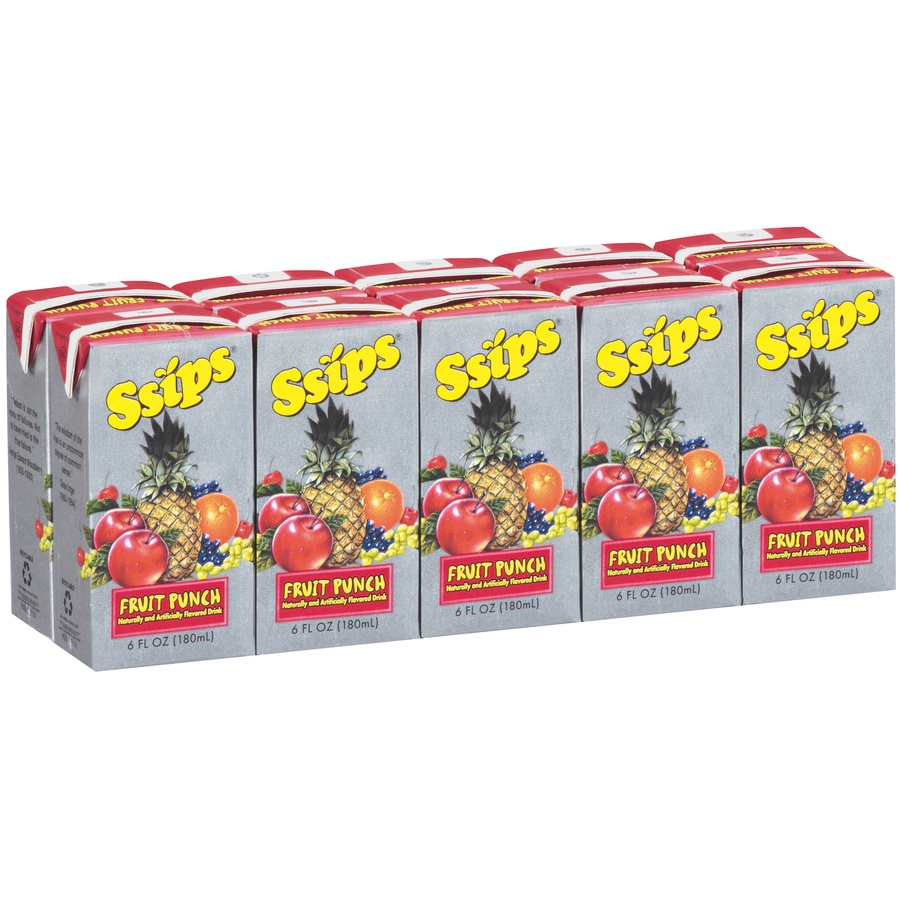 slide 2 of 3, Ssips Fruit Punch 10Pk, 67 oz