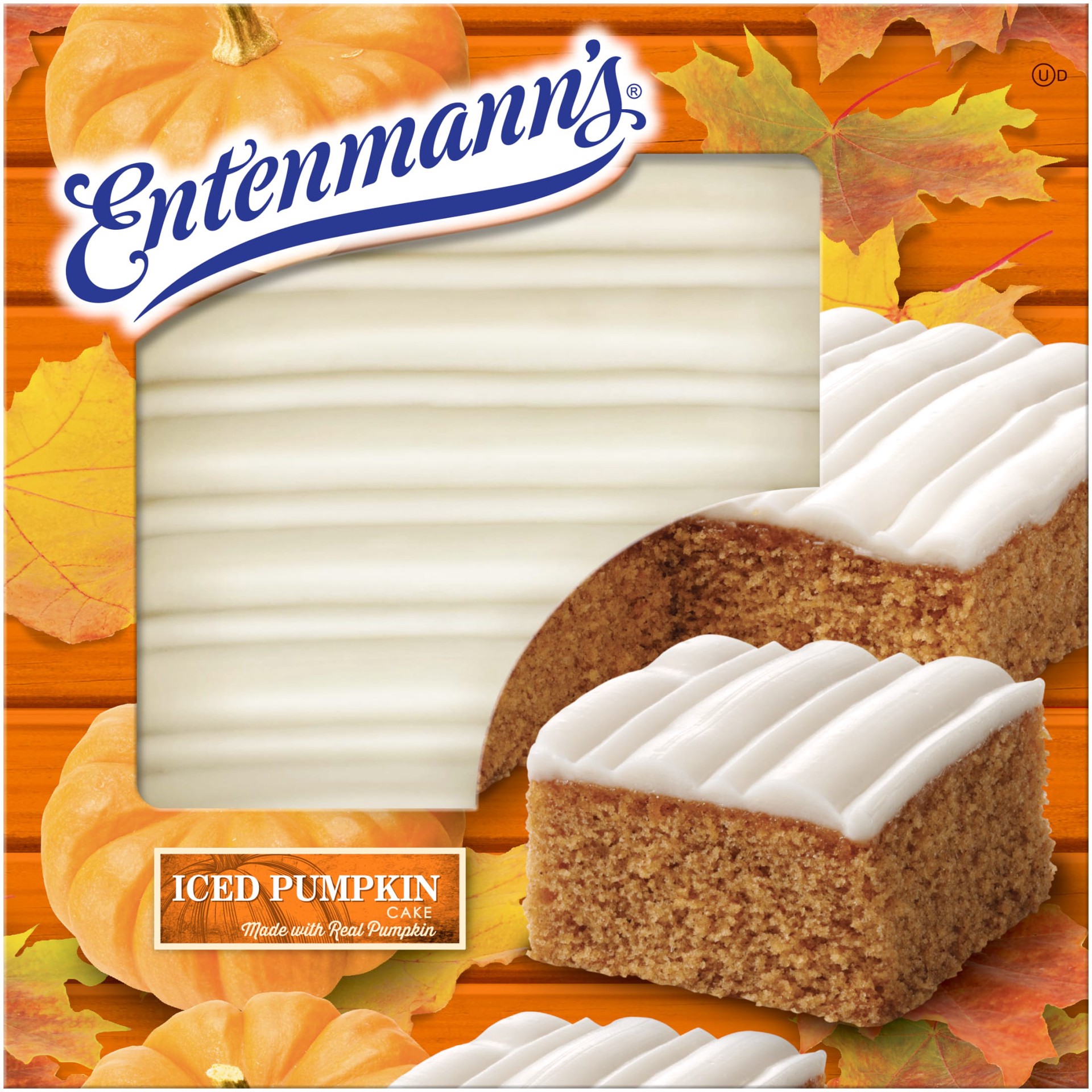 slide 6 of 7, Entenmann's Iced Pumpkin Cake, 18 oz