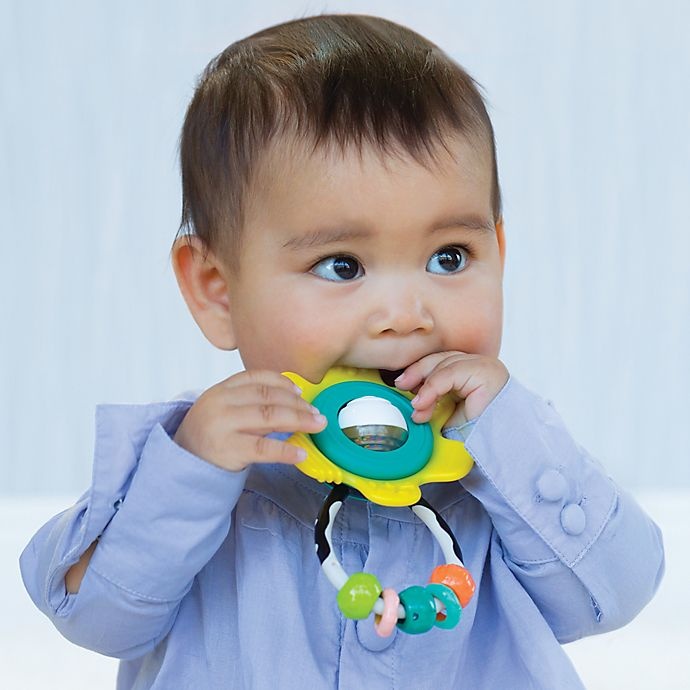 slide 2 of 2, Infantino Spin & Teethe Gummy Rattle, 1 ct