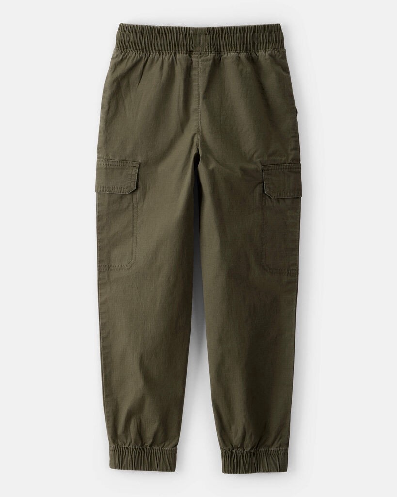 slide 3 of 4, Boys Cotton Fashion Cargo Pants - Green Green 5, 1 ct