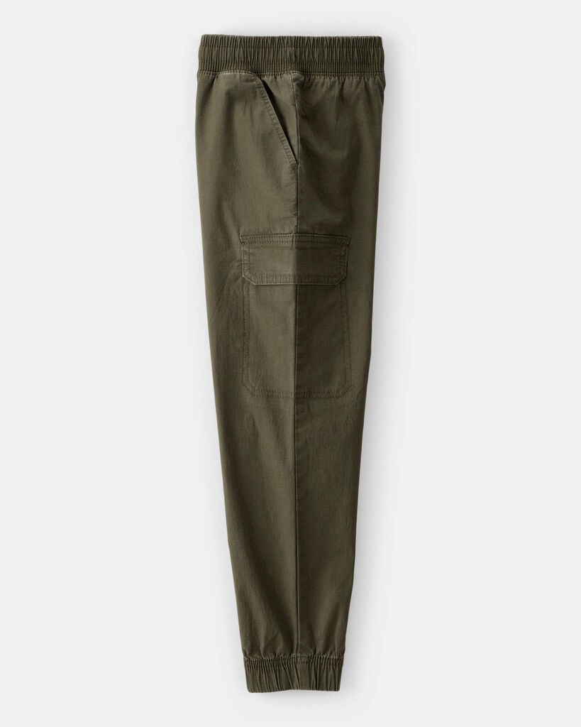 slide 4 of 4, Boys Cotton Fashion Cargo Pants - Green Green 5, 1 ct