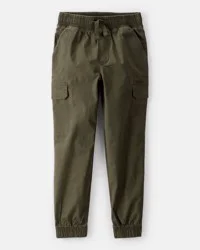 Boys Cotton Fashion Cargo Pants - Green Green 5