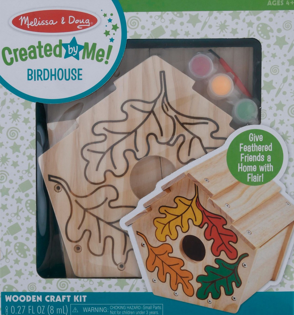 slide 1 of 11, Melissa & Doug Created by Me! Birdhouse Wooden Craft Kit 1 ea, 1 ct