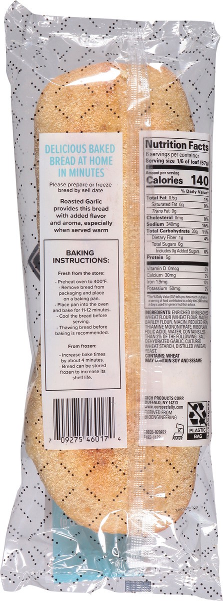 slide 6 of 14, Our Specialty Bake House Artisan Roasted Garlic Batard 12 oz, 12 oz