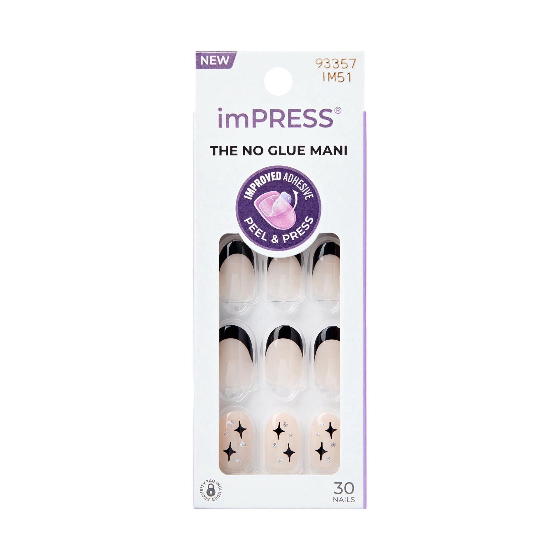 slide 1 of 1, KISS imPRESS Press-On Manicure Nails - Gold Ring, 30 ct