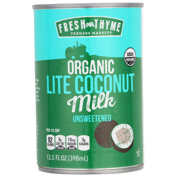 slide 1 of 1, Fresh Thyme Organic Coconut Milk Lite, 1 ct