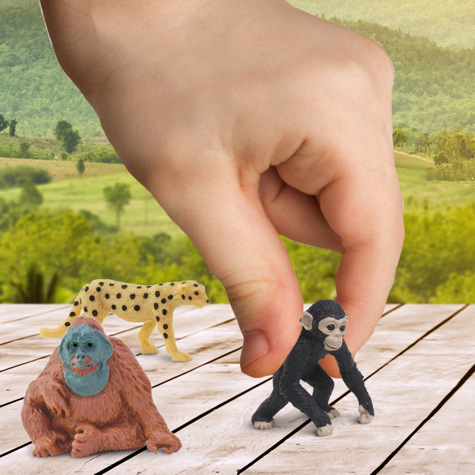 slide 5 of 5, Safari Ltd. Safari Ltd Good Luck Minis Exotic Fun Pack, 4.02 in x 3.74 in x 0.39 in