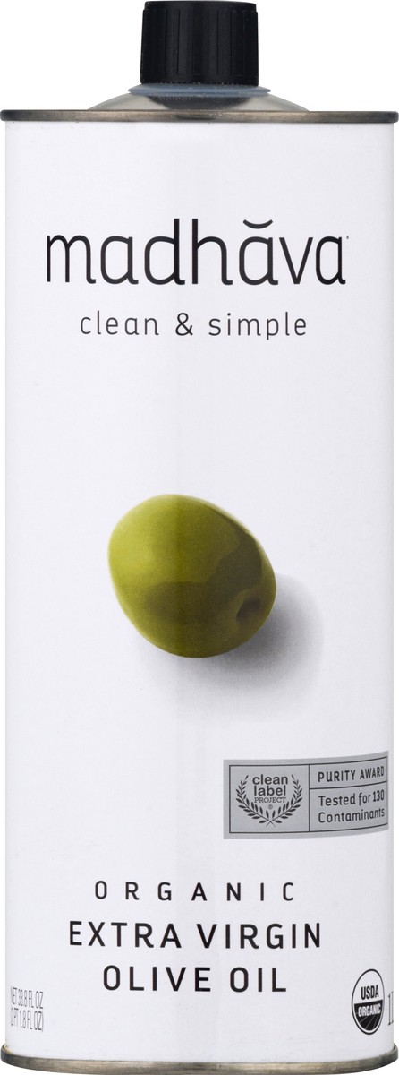 slide 4 of 9, Madhava Organic Extra Virgin Olive Oil 33.8 oz, 33.8 oz