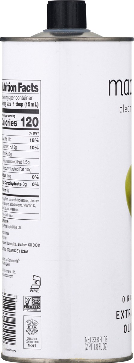 slide 3 of 9, Madhava Organic Extra Virgin Olive Oil 33.8 oz, 33.8 oz